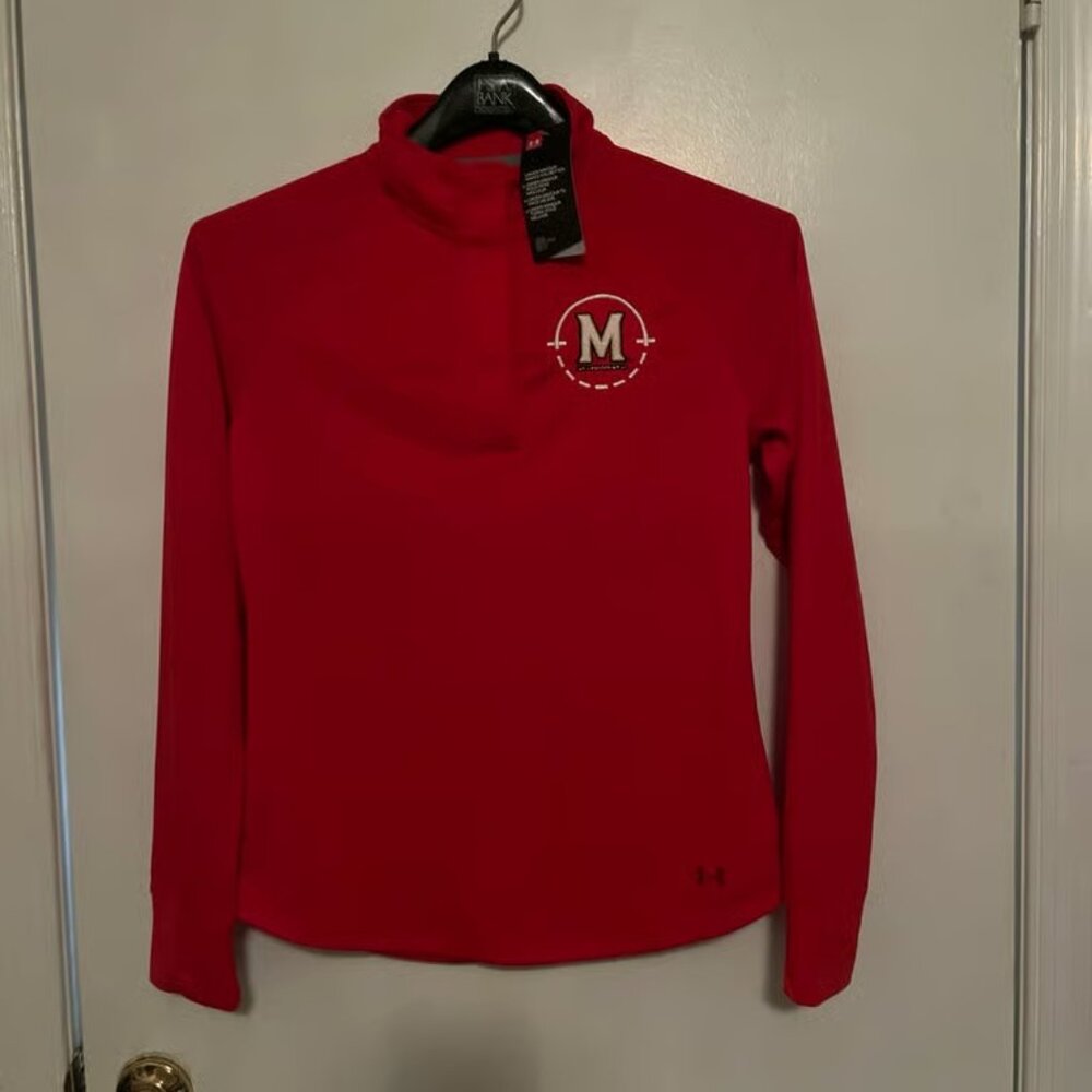 Under Armour Red Pullover- NWT